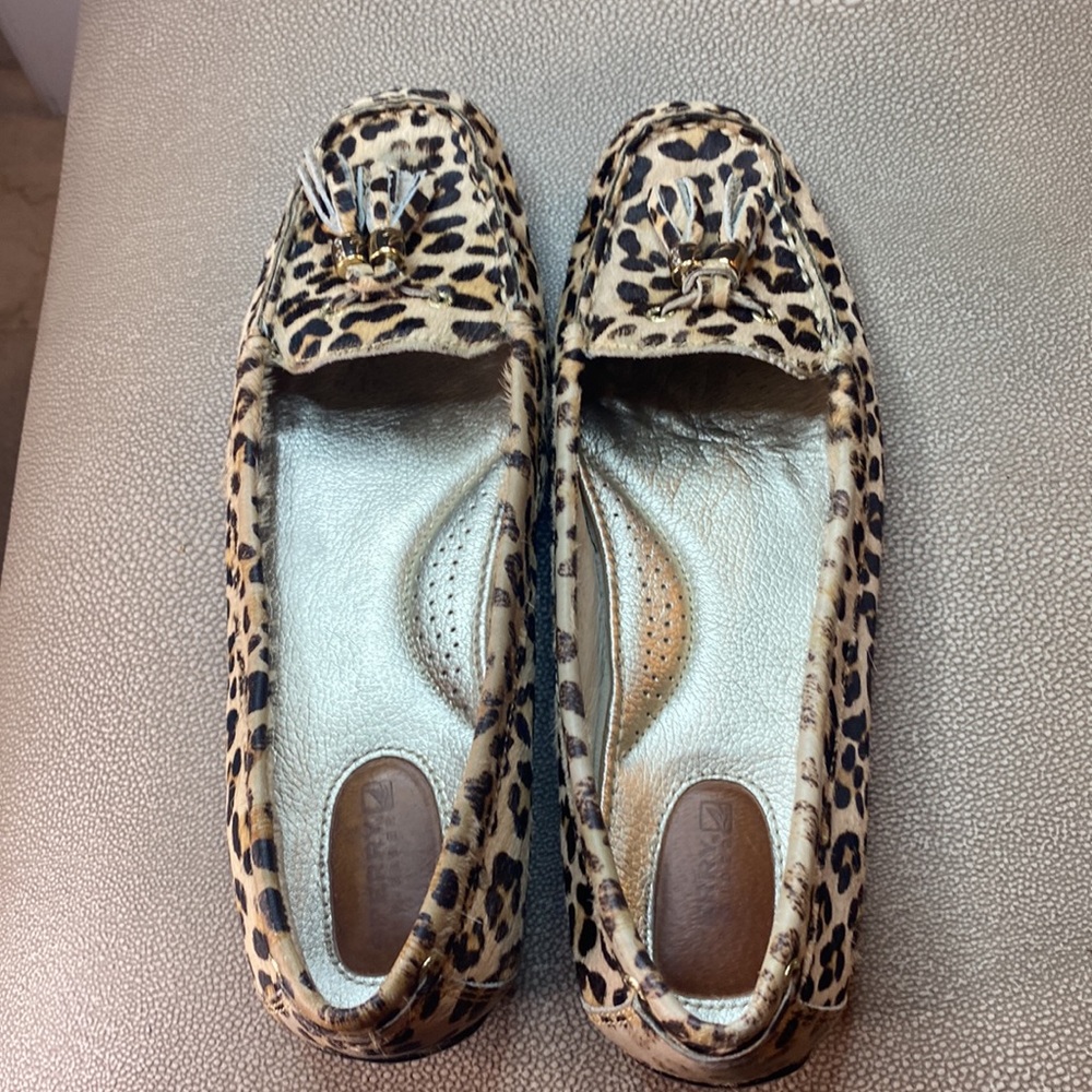 Sperry Top Sider Leopard Print Slip On Loafers Si… - image 6